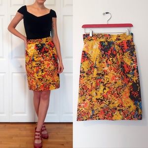 Tracy Reese Gainsborough yellow pencil skirt